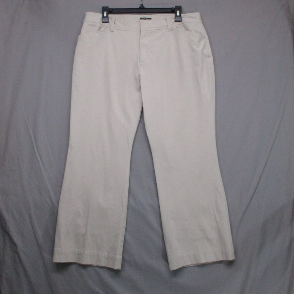 Eddie Bauer Blakely Fit Khaki Pants Beige Women Size | 16P
